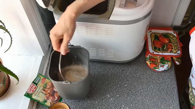 To make a cupcake in a bread machine, prepare a bowl