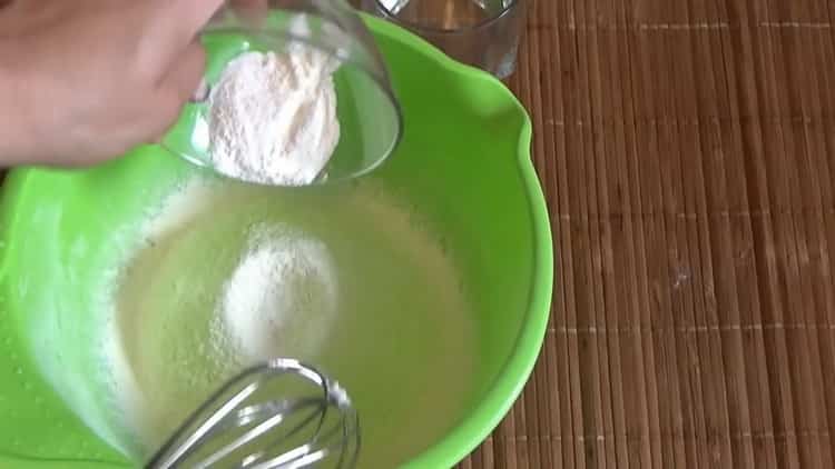 To prepare the kefir cupcake, prepare the ingredients