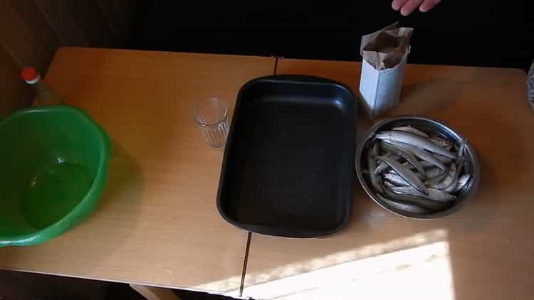 To make dried smelt, prepare the ingredients