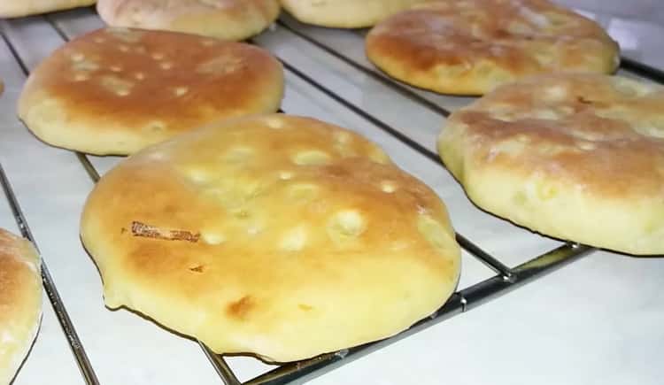 cakes in the oven are ready