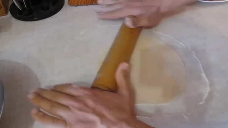 To make flat cakes, roll dough instead of bread in a pan