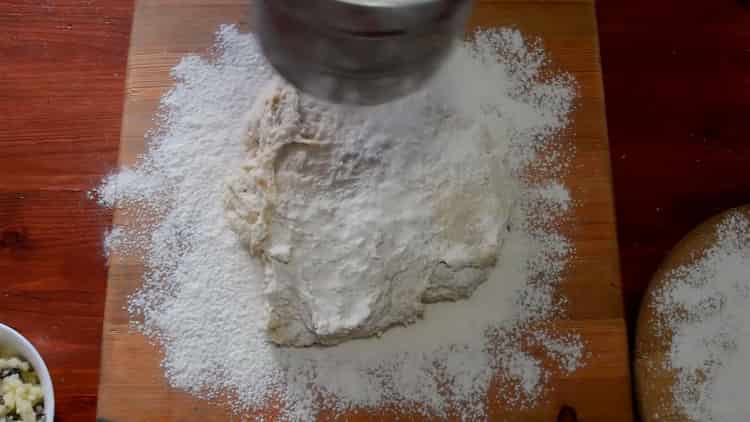 Add flour to make tortillas.