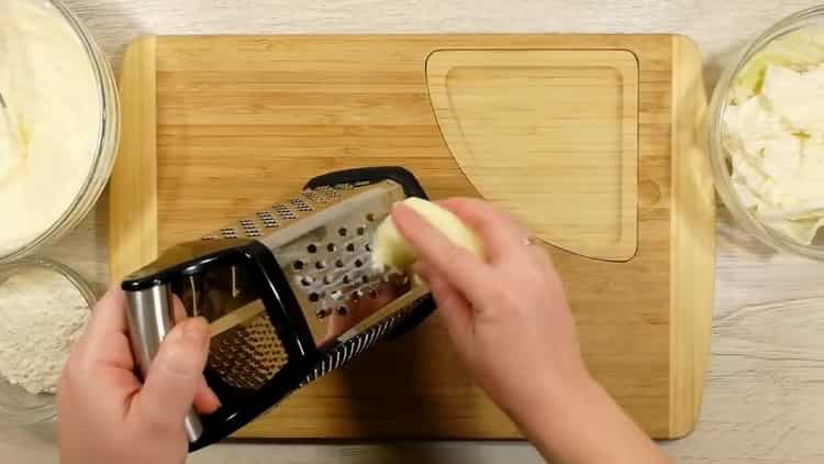 To make tortillas in a pan, grate cheese