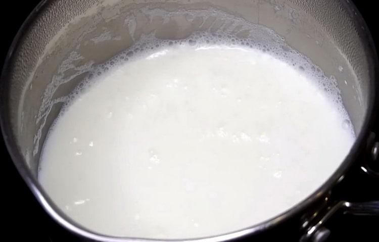 To make cheese cakes in the oven, prepare the ingredients