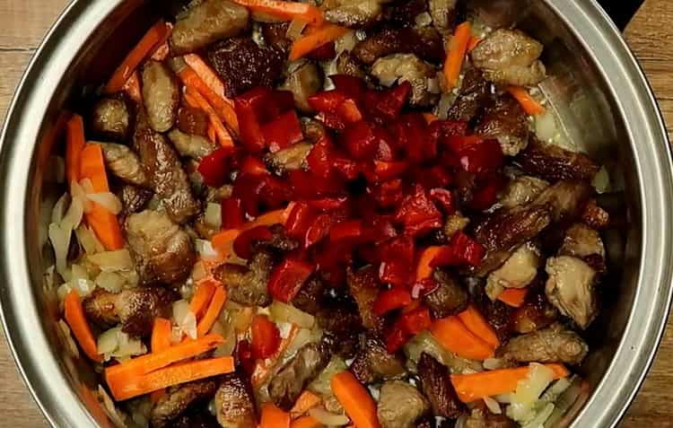 To make pasta, add tomato paste