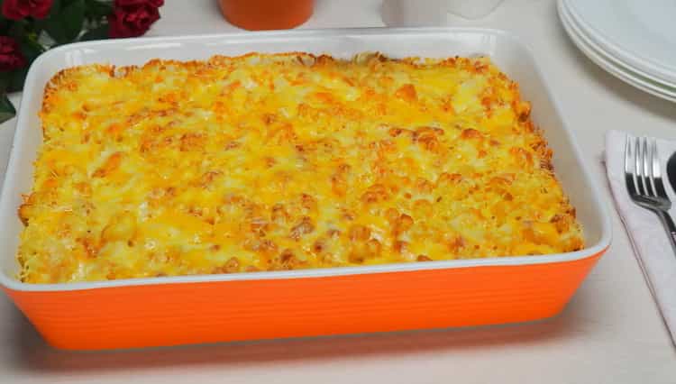 Step by step recipe with cheese in the oven with photo