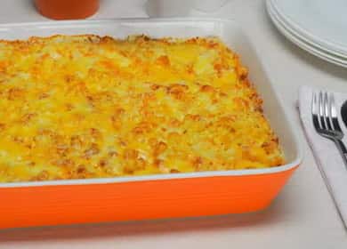 American pasta cheese casserole with oven 🍝