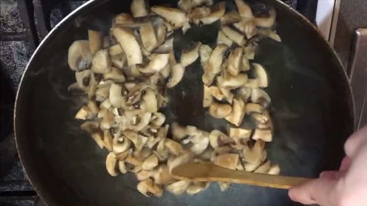 To prepare pasta with sour cream, prepare the ingredients