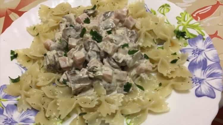 sour cream pasta ready