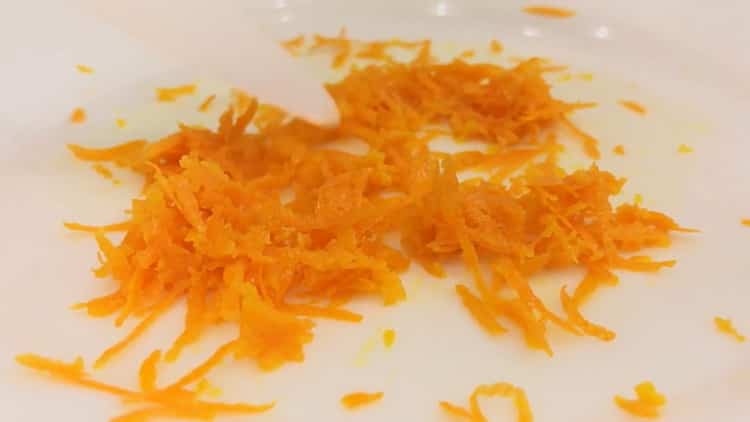 To make a chocolate cake, grate the zest