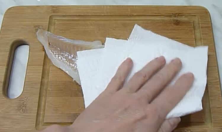 Blot fish for pollock with vegetables