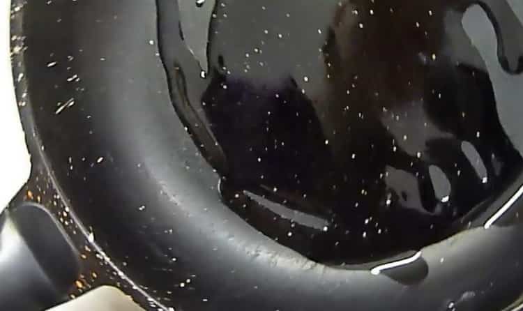 To cook pollock with vegetables, heat the pan