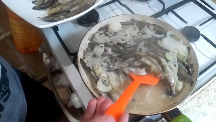 For the preparation of capelin, simmer the ingredients