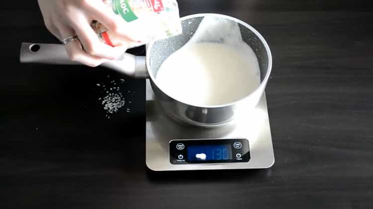 To prepare the filling for eclairs, prepare the ingredients