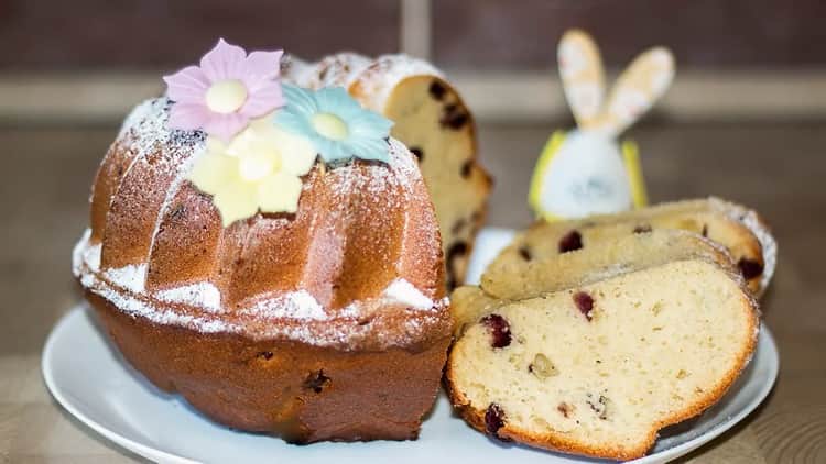 Easter cake without yeast step by step recipe with photo