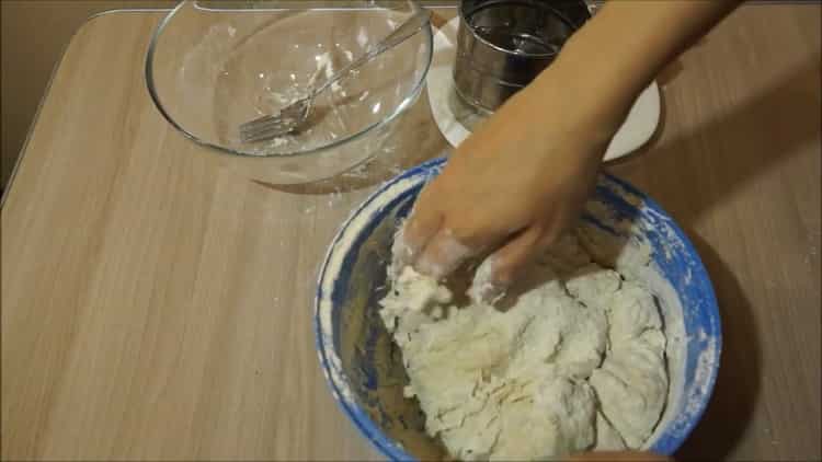 To make pies in a slow cooker, knead the dough