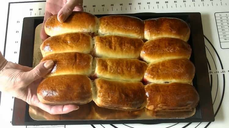 cakes with cherry ready