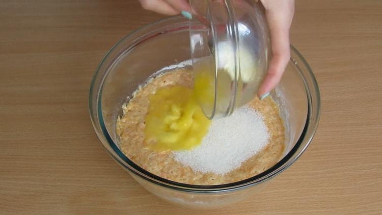 Combine the ingredients to make carrot pies