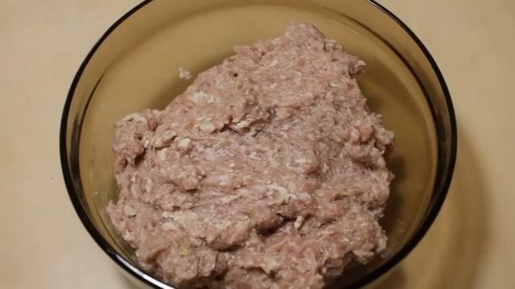 To make meat pies, prepare the minced meat