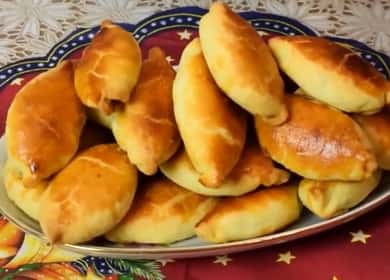 Pies with rice: a step by step recipe with photos