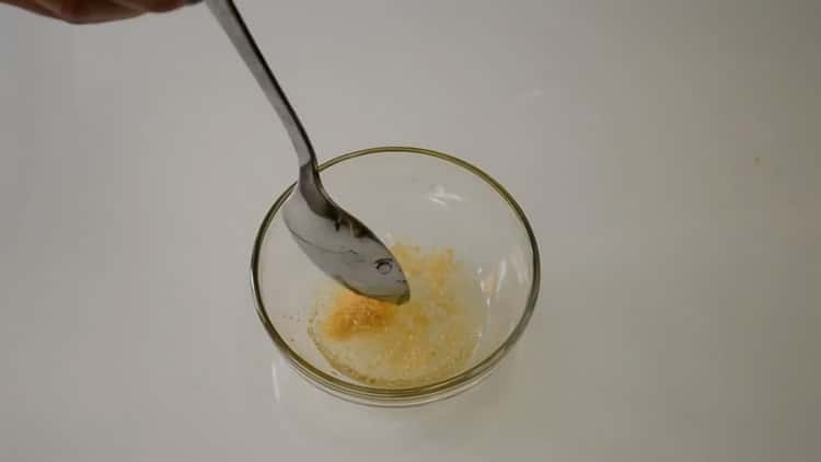 To prepare fudge for Easter cake, prepare the ingredients