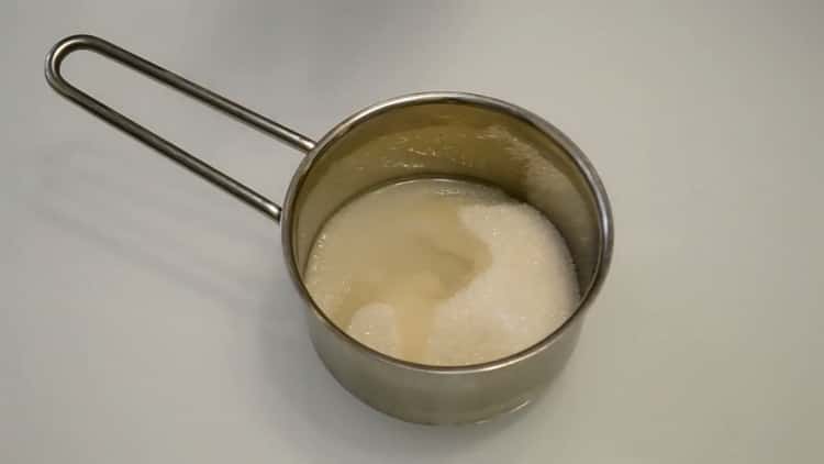 To prepare fudge for Easter cake, boil the ingredients