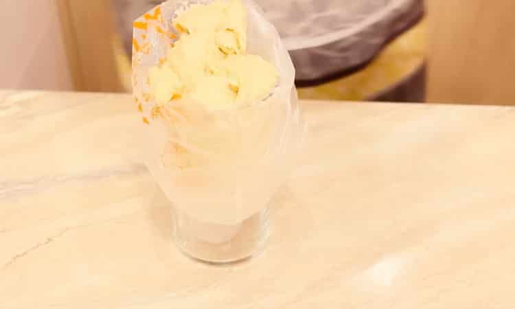 To make donuts in the oven, put the dough in a bag