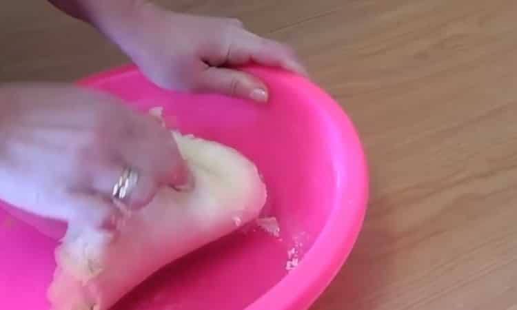 To make donuts, knead the dough