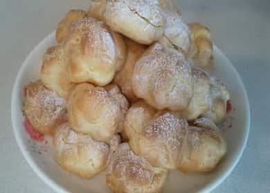 Custard profiteroles - adults and children will love them