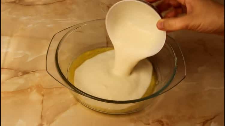 For the preparation of muffins on kefir. prepare the ingredients