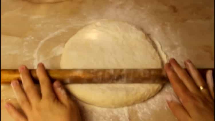 To make kefir dumplings, roll out the dough