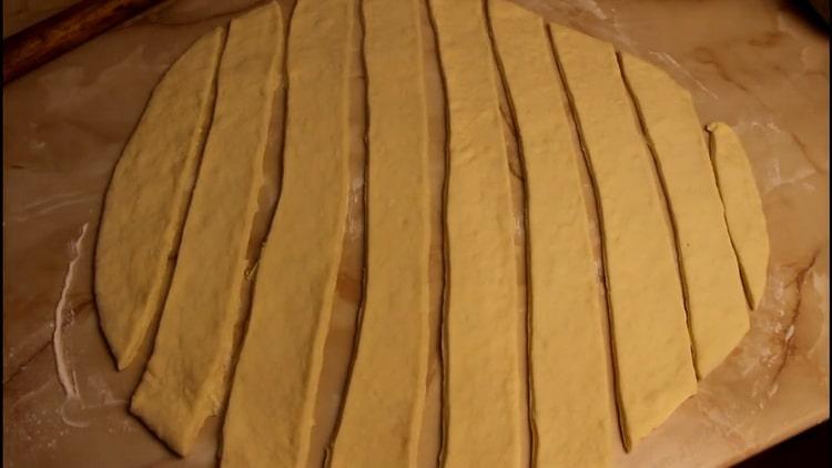 To make kefir dumplings, cut the dough