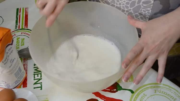 To make a magnificent yeast dough, prepare the ingredients