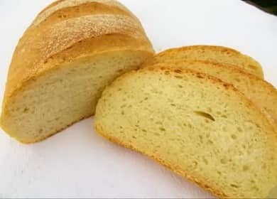A simple recipe for white bread - bake in the oven