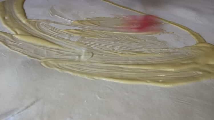 To make samsa with chicken in the oven, put butter on the dough