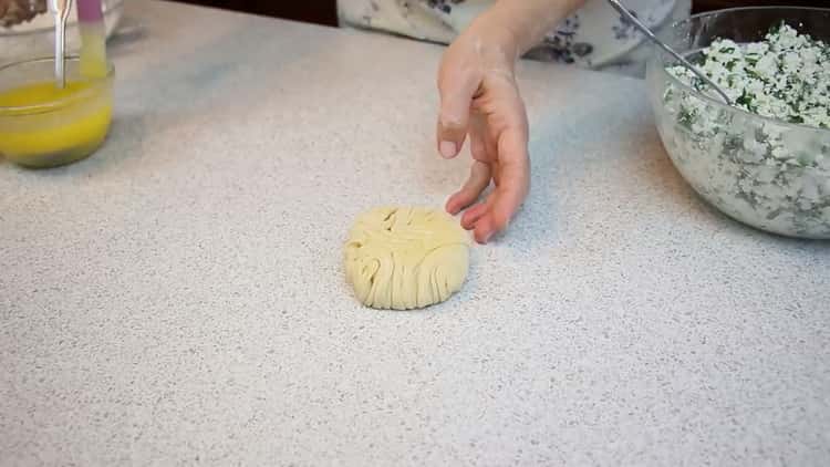 Rolls of puff pastry with cheese step by step recipe with photo