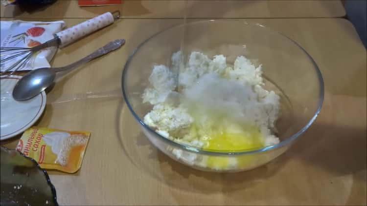 To prepare the puffs, prepare the ingredients