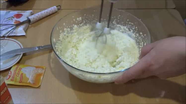 Mix the ingredients to make puffs
