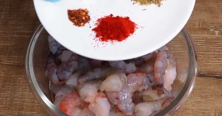 Cooking Shrimp Spaghetti