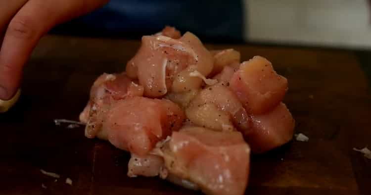 For cooking spaghetti, salt the meat