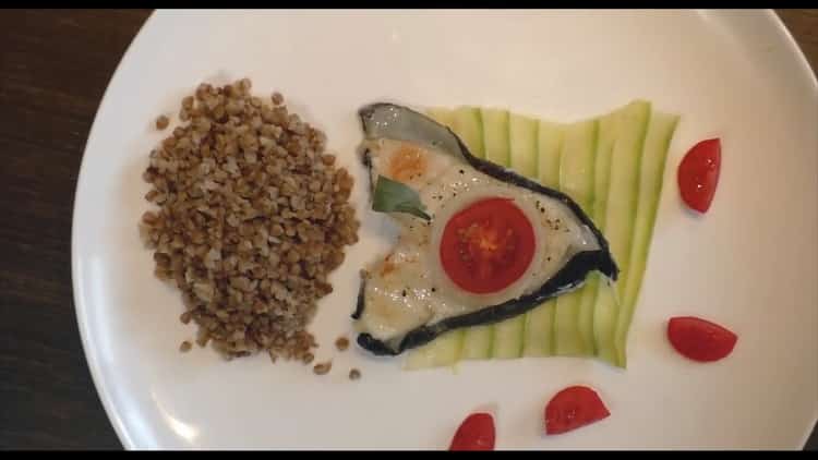 Catfish steak in the oven according to a step by step recipe with photo