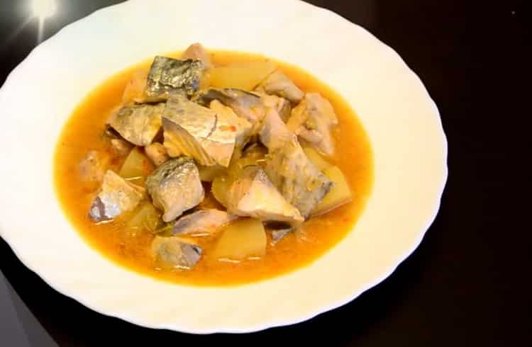 mackerel soup is ready