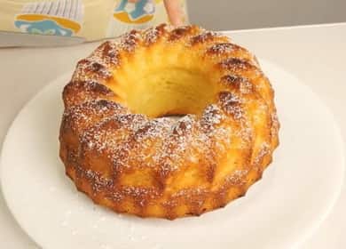 Curd cake in the oven according to a step by step recipe with photo