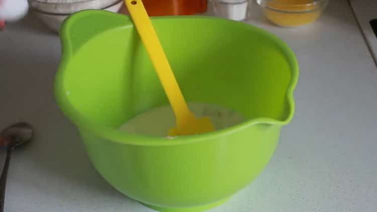 To prepare the dough for buns with dry yeast, prepare the ingredients