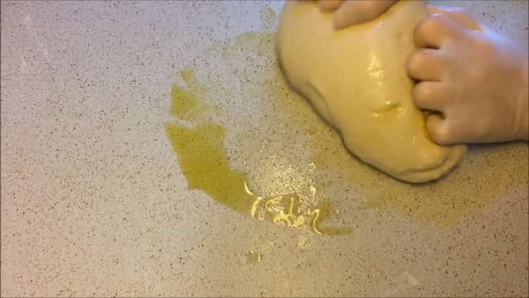 to make dough for samsa knead the dough