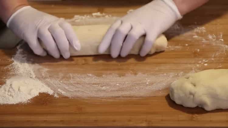 To make buns, divide the dough