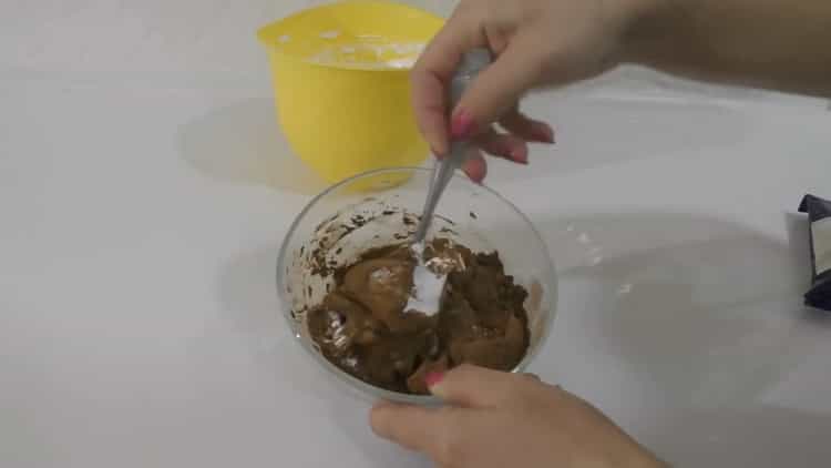 Add cocoa to make cream tubes