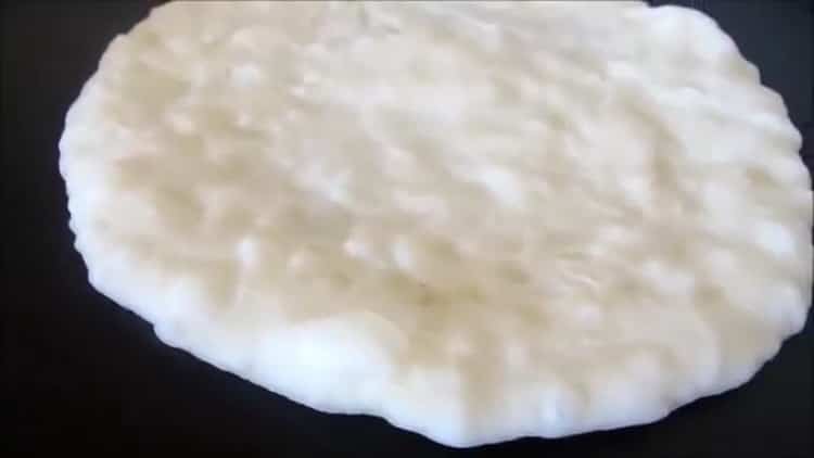 To make Turkish tortillas, fry the dough