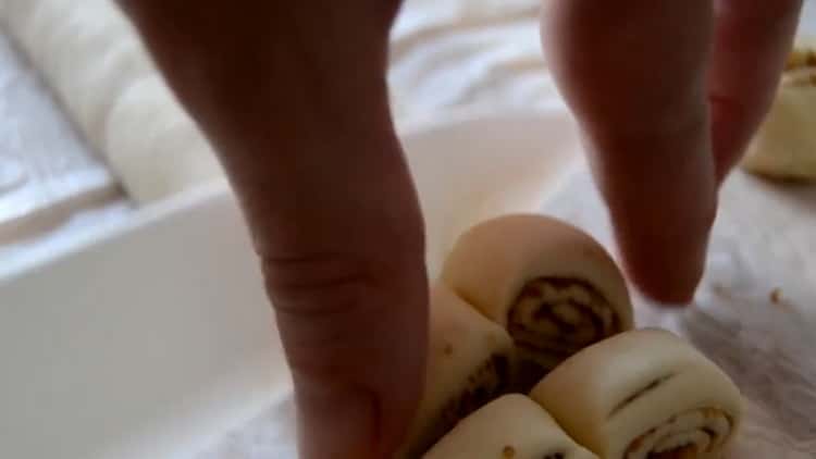 To make puff pastry ears, cut the dough