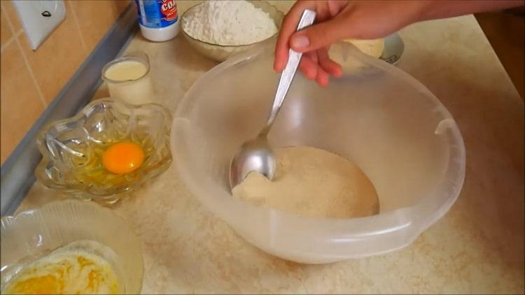 Cooking khachapuri in Georgian